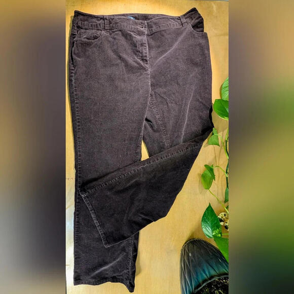 💜Plum Encore Corduroy Pants, Women's Size 18 - Picture 1 of 4